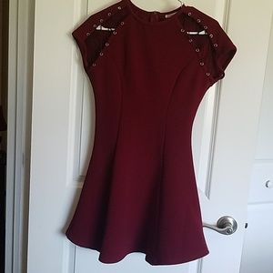 Burgundy dress
